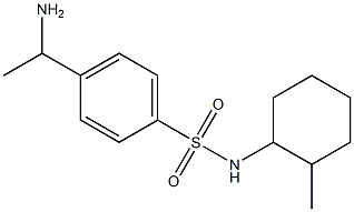 4-(1-aminoethyl)-N-(2-methylcyclohexyl)benzene-1-sulfonamide Structure