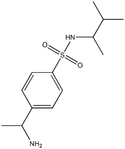 4-(1-aminoethyl)-N-(3-methylbutan-2-yl)benzene-1-sulfonamide 구조식 이미지