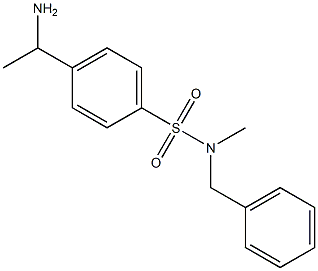 4-(1-aminoethyl)-N-benzyl-N-methylbenzene-1-sulfonamide 구조식 이미지