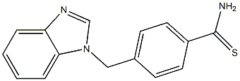 4-(1H-benzimidazol-1-ylmethyl)benzenecarbothioamide Structure