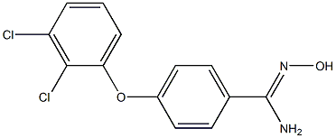 4-(2,3-dichlorophenoxy)-N'-hydroxybenzene-1-carboximidamide 구조식 이미지