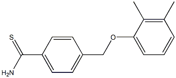 4-(2,3-dimethylphenoxymethyl)benzene-1-carbothioamide 구조식 이미지
