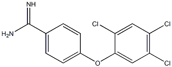 4-(2,4,5-trichlorophenoxy)benzene-1-carboximidamide 구조식 이미지