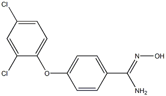 4-(2,4-dichlorophenoxy)-N'-hydroxybenzene-1-carboximidamide 구조식 이미지