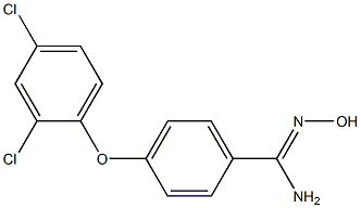 4-(2,4-dichlorophenoxy)-N'-hydroxybenzene-1-carboximidamide Structure