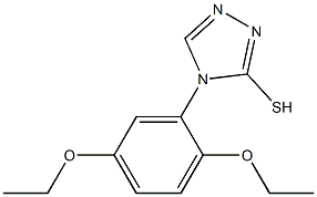 4-(2,5-diethoxyphenyl)-4H-1,2,4-triazole-3-thiol Structure