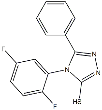 4-(2,5-difluorophenyl)-5-phenyl-4H-1,2,4-triazole-3-thiol Structure