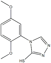 4-(2,5-dimethoxyphenyl)-4H-1,2,4-triazole-3-thiol 구조식 이미지