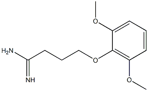 4-(2,6-dimethoxyphenoxy)butanimidamide 구조식 이미지
