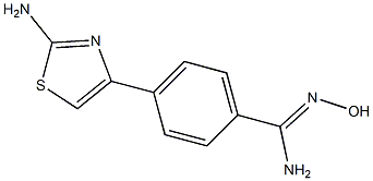 4-(2-amino-1,3-thiazol-4-yl)-N'-hydroxybenzenecarboximidamide Structure