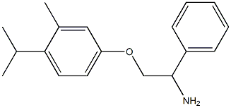 4-(2-amino-2-phenylethoxy)-2-methyl-1-(propan-2-yl)benzene 구조식 이미지