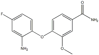 4-(2-amino-4-fluorophenoxy)-3-methoxybenzamide 구조식 이미지