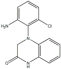 4-(2-amino-6-chlorophenyl)-1,2,3,4-tetrahydroquinoxalin-2-one 구조식 이미지