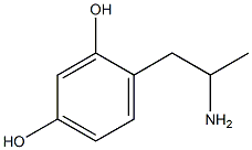 4-(2-aminopropyl)benzene-1,3-diol 구조식 이미지