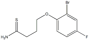 4-(2-bromo-4-fluorophenoxy)butanethioamide 구조식 이미지