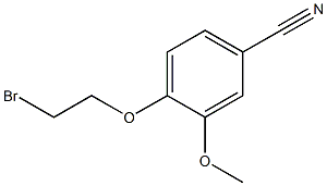 4-(2-bromoethoxy)-3-methoxybenzonitrile 구조식 이미지