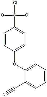 4-(2-cyanophenoxy)benzene-1-sulfonyl chloride Structure