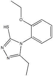 4-(2-ethoxyphenyl)-5-ethyl-4H-1,2,4-triazole-3-thiol 구조식 이미지