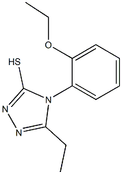 4-(2-ethoxyphenyl)-5-ethyl-4H-1,2,4-triazole-3-thiol Structure