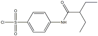 4-(2-ethylbutanamido)benzene-1-sulfonyl chloride Structure