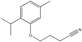 4-(2-isopropyl-5-methylphenoxy)butanenitrile 구조식 이미지