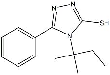 4-(2-methylbutan-2-yl)-5-phenyl-4H-1,2,4-triazole-3-thiol 구조식 이미지