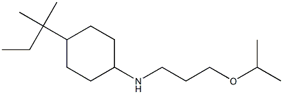 4-(2-methylbutan-2-yl)-N-[3-(propan-2-yloxy)propyl]cyclohexan-1-amine Structure