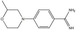 4-(2-methylmorpholin-4-yl)benzene-1-carboximidamide Structure