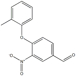 4-(2-methylphenoxy)-3-nitrobenzaldehyde Structure