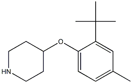 4-(2-tert-butyl-4-methylphenoxy)piperidine Structure