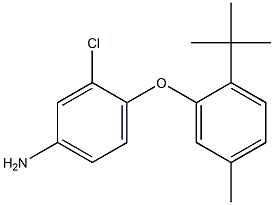 4-(2-tert-butyl-5-methylphenoxy)-3-chloroaniline 구조식 이미지