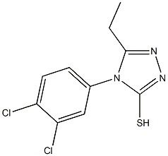 4-(3,4-dichlorophenyl)-5-ethyl-4H-1,2,4-triazole-3-thiol Structure