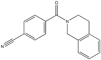 4-(3,4-dihydroisoquinolin-2(1H)-ylcarbonyl)benzonitrile Structure