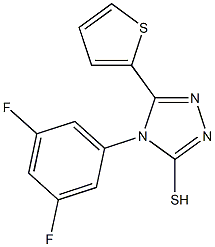 4-(3,5-difluorophenyl)-5-(thiophen-2-yl)-4H-1,2,4-triazole-3-thiol Structure