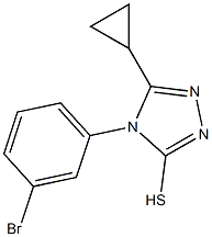 4-(3-bromophenyl)-5-cyclopropyl-4H-1,2,4-triazole-3-thiol Structure