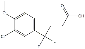 4-(3-chloro-4-methoxyphenyl)-4,4-difluorobutanoic acid Structure