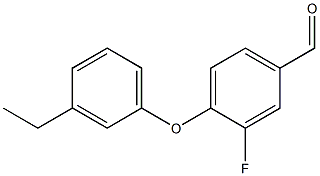 4-(3-ethylphenoxy)-3-fluorobenzaldehyde 구조식 이미지