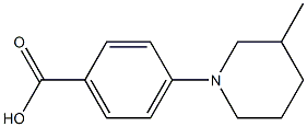 4-(3-methylpiperidin-1-yl)benzoic acid Structure