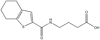 4-(4,5,6,7-tetrahydro-1-benzothiophen-2-ylformamido)butanoic acid 구조식 이미지
