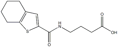 4-(4,5,6,7-tetrahydro-1-benzothiophen-2-ylformamido)butanoic acid Structure