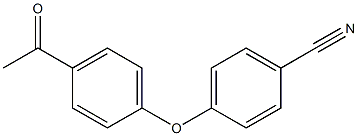 4-(4-acetylphenoxy)benzonitrile 구조식 이미지