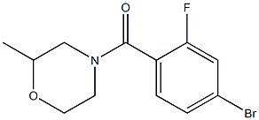 4-(4-bromo-2-fluorobenzoyl)-2-methylmorpholine Structure