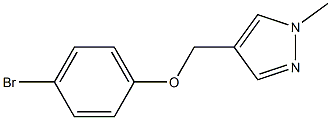 4-(4-bromophenoxymethyl)-1-methyl-1H-pyrazole 구조식 이미지