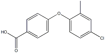 4-(4-chloro-2-methylphenoxy)benzoic acid 구조식 이미지