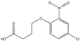 4-(4-chloro-2-nitrophenoxy)butanoic acid 구조식 이미지