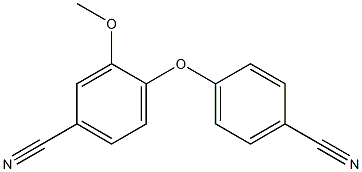 4-(4-cyanophenoxy)-3-methoxybenzonitrile Structure