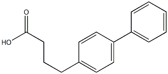 4-(4-phenylphenyl)butanoic acid 구조식 이미지