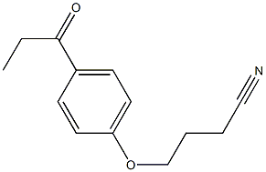 4-(4-propionylphenoxy)butanenitrile Structure