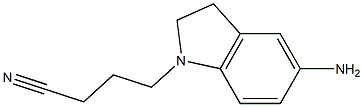 4-(5-amino-2,3-dihydro-1H-indol-1-yl)butanenitrile 구조식 이미지