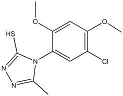 4-(5-chloro-2,4-dimethoxyphenyl)-5-methyl-4H-1,2,4-triazole-3-thiol Structure